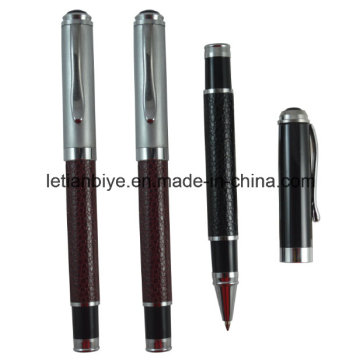 Free Samples Metal Leather Gel Ink Pen (LT-D017)